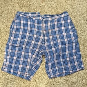 Berle Pink and Blue Flat Front Shorts